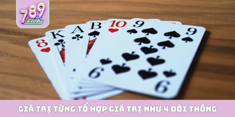 Giá trị từng tổ hợp giá trị như 4 đôi thông