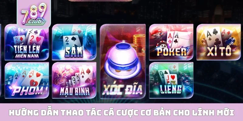 Hướng dẫn thao tác cá cược cơ bản cho lính mới