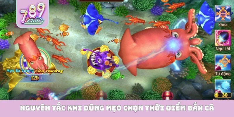 Nguyên tắc khi dùng mẹo chọn thời điểm bắn cá