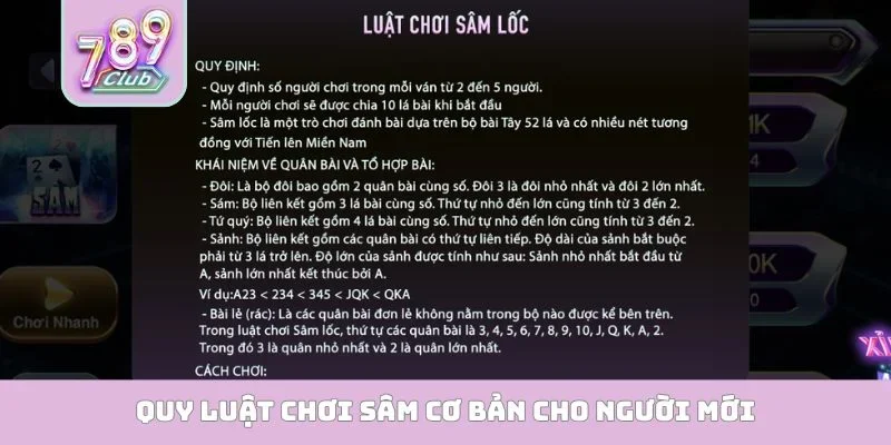 Quy luật chơi Sâm cơ bản cho người mới