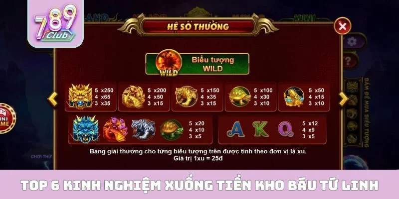 TOP 6 kinh nghiệm xuống tiền Kho Báu Tứ Linh