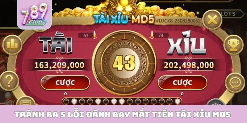 Tài Xỉu MD5 789CLUB - Trò Chơi Cá Cược Đẳng Cấp Nhất Tránh ra 5 lỗi đánh bay mất tiền tài xỉu MD5